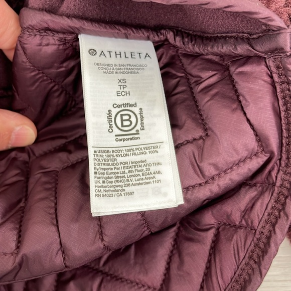 NWT Athleta Cozy Sherpa Sweatshirt - Picture 5 of 7